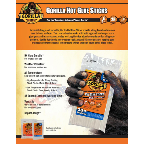 Gorilla Hot Glue Sticks Singapore Eezee