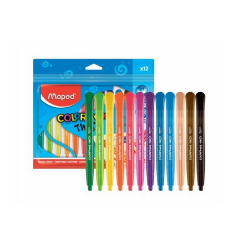 Maped Twist and Colour Crayons 12Pcs 860612 - Eezee