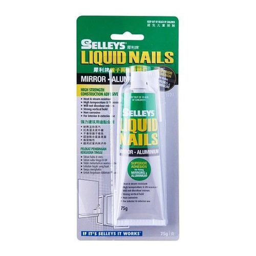 Eys Liquid Nail Mirror And Aluminum, Will Liquid Nails Work On Mirrors