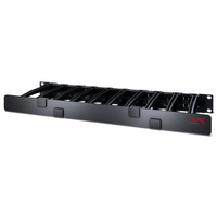 Apc AR8612 Netshelter Cable Management, Horizontal Cable Manager, 1U, Single Side With Cover, Black, 482.6 X 44.45 X 165.1 Mm