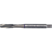 Swisstech SWT1854509P Threading Tap, M3 X 0.5mm, Metric Coarse, Spiral Flute, Powdered Metal High Speed Steel, Nitride, Purple