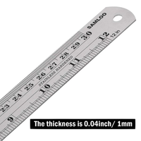 12 Inch Stainless Steel Ruler