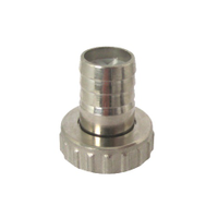 Showy 3/4" Nickel Garden Tap Nozzle-5154