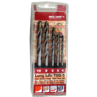 094-11 Alpen Masonry Drill Bit Set 5PC-TSS5 4, 5, 6, 8, 10MM