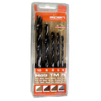 094-16-TM5 Alpen Holz Wood Drill Bit Set 5PC-TM5 4 5 6 8 & 10.0MM