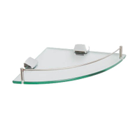 Showy 10"x8mm Corner Glass Shelf 2652C-10B (2652-421)