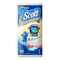 Scott Disposable Cloth Like Wipes 63 Per Pack