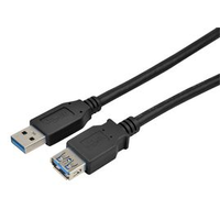 Multicomp MC002735 Usb Cable, 2.0 a PLUG-RCPT, 19.7", Blk