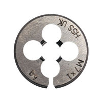 Sherwood SHR0860810K Metric Coarse, Threading Die, M10 X 1.5, High Speed Steel, Right Hand