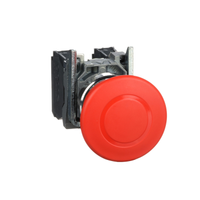 Schneider Electric XB4BT845 Emergency Stop Switching Off, Harmony Xb4, Metal, Red Mushroom, 40Mm, 22Mm, Trigger Latching Push-Pull, 1No+1Nc