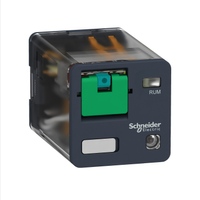 Schneider Electric RUMC22BD Universal Plug in Relay, Harmony Electromechanical Relays, 10A, 2Co, With Led, Lockable Test Button, 24V Dc