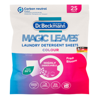 Dr. Beckmann Magic Leaves Laundry Detergent Sheets Colour 25 Per Pack