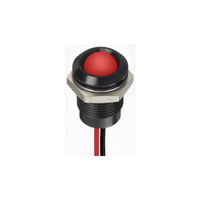 Rs Pro 1302283 Red Panel Mount Indicator, 110V Ac, 14mm Mounting Hole Size, Lead Wires Termination, IP67