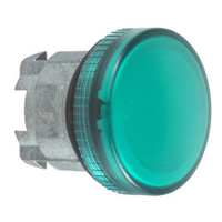 Schneider Electric ZB4BV033 Harmony XB4 Pilot Light Head ÃÂÃÂÃÂÃÂ22 Plain Lens for Led Green