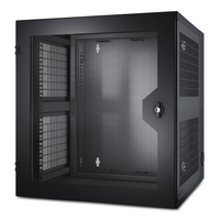 Apc AR100HD Netshelter 13U Wallmount Rack Cabinet Vented Door Double Hinged Server Depth