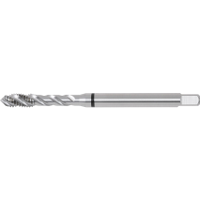 Swisstech SWT1858571X Threading Tap, M6 X 1mm, Metric Coarse, Spiral Flute, Cobalt High Speed Steel, Bright