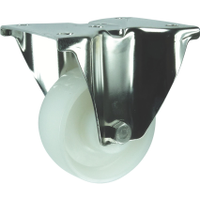 Atlas Workholders ATL9457400E Stainless Steel/Nylon Fixed Plate Castor 80mm