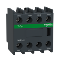 Schneider Electric LADN40 Tesys D - Auxiliary Contact Block - 4 No - Screw Clamp Terminals