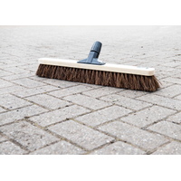 Cottam Broom, Red With Bassine Bristles for Warehouses