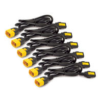 Apc AP8706S-WWX591 Power Cord Kit (6 Ea), Locking, C13 to C14, 1.8m, Blue