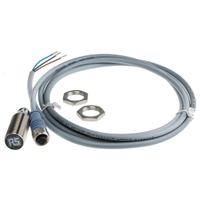 Rs Pro 208213 Inductive Barrel-Style Proximity Sensor, M18 X 1, 5 Mm Detection, Pnp Output, 10 - 30 V Dc, IP68
