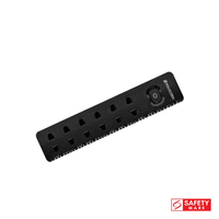 Soundteoh 6Ways 2-Pin Power Socket 2 Metres (black) 1 S