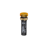 Schneider Electric XVLA345 Panel Mount Yellow Led Pilot Light, 12mm Cutout, IP40, IP65, 48V Dc
