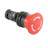 Abb 1SFA619550R1071 CE4T-10R-11 Compact Emergency Stop 1NO 1NC 40MM Red