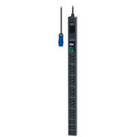 Apc EPDU1116M Easy Rack Pdu, Metered, 0U, 1 Phase, 3.7kW, 230V, 16A, 18 X C13 and 3 X C19 Outlets, IEC60309 2P+E Inlet