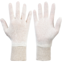 Sitesafe SSF9613030K General Handling Gloves, White, Uncoated Coating, Cotton Liner, Size 8