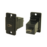 Rs Pro 2354759 Rs Pro Straight, Panel Mount, Female to Male Type F to M USB-C Usb Connector