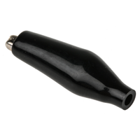Rs Pro Crocodile Clip, Nickel-Plated Steel Contact, Black