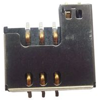 Multicomp Pro SIMMP-00603BR09B Sim Card Connector, 6POS, Smt