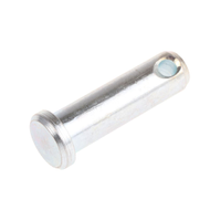 Rs Pro 0839022 31.75mm Bright Zinc Plated Steel Clevis Pin, 9.5mm Diameter (1 Bag of 5)
