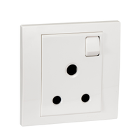 Schneider Electric KB15_15_WE_G2 Switched Socket, Vivace, 15A, 250V, 1 Gang, White
