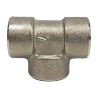 Lame Carbon Steel A105 Forged Pipe Fitting, Tee, 1 1/2" Npt Female, 3000 Psi