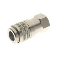 Rs Pro 2312498 162 Series Straight Fitting, 1/4 Bsp Female to 1/4 Bsp Female, Threaded-to-Tube Connection Style