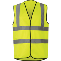 Halo HAL9624235F Hi-Vis Vest, Yellow, 3XL, Hook & Loop Closure, Polyester