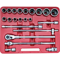 Kennedy-Pro KEN5828720K 3/4in. Socket Set, Imperial/Metric, Set of 22
