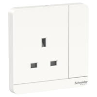 Schneider Electric E8315_WE_G2 Avataron, Switched Socket, 3P, 13 A, 250 V, White