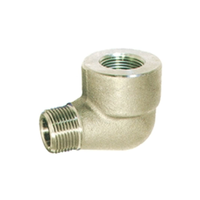 Rs Pro 8266942 Stainless Steel Pipe Fitting, 90° Circular Elbow, Male R 3/8in X Female Rc 3/8in