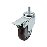 Misumi C-CJLNS100-U Nylon Casters Swivel With Stopper Screw-in Type