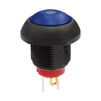 Multicomp Pro MPP12-6B2A7SM3CAS05L00 Pushbutton Sw, Spst, 0.4A, 32VAC, Panel