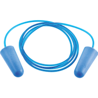 Halo HAL9581720K Corded Pu Earplugs, Detectable Blue, 37db, Box of 100 Pairs, En 352-2