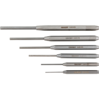Kennedy KEN5182435K Chrome Vanadium/Steel, Punch Set, Point 2mm/3mm/4mm/5mm/6mm/8mm, 143mm/155mm/185mm/202mm/209mm/219mm