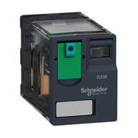 Schneider Electric RXM2AB1JD Miniature Plug in Relay, Harmony Electromechanical Relays, 12A, 2CO, Lockable Test but to N, 12V Dc