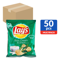 Lay's Potato Chips Sour Cream & Onion 50 X 28.3g (ctn)