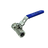 Af Hydro Stainless Steel 316, 3/4 Inch Ball Valve, 1PC Type Npt Standard Port for Water, Oil and Gas