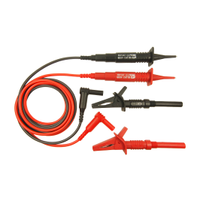 Rs Pro 2188294 Test Lead & Connector Kit With 1 Black Lead Assembly, 1 Red Lead Assembly, 1 X Black Screw-Fit Croc