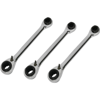 Kennedy-Pro KEN5826860K 19mm, Set of 3, Chrome Vanadium Steel - Metric, Ratchet Spanner Set, 8
